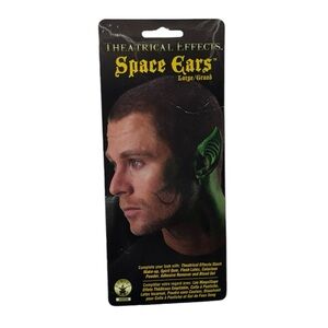 Rubie’s theatrical effects space ears large green latex pieces new in package!